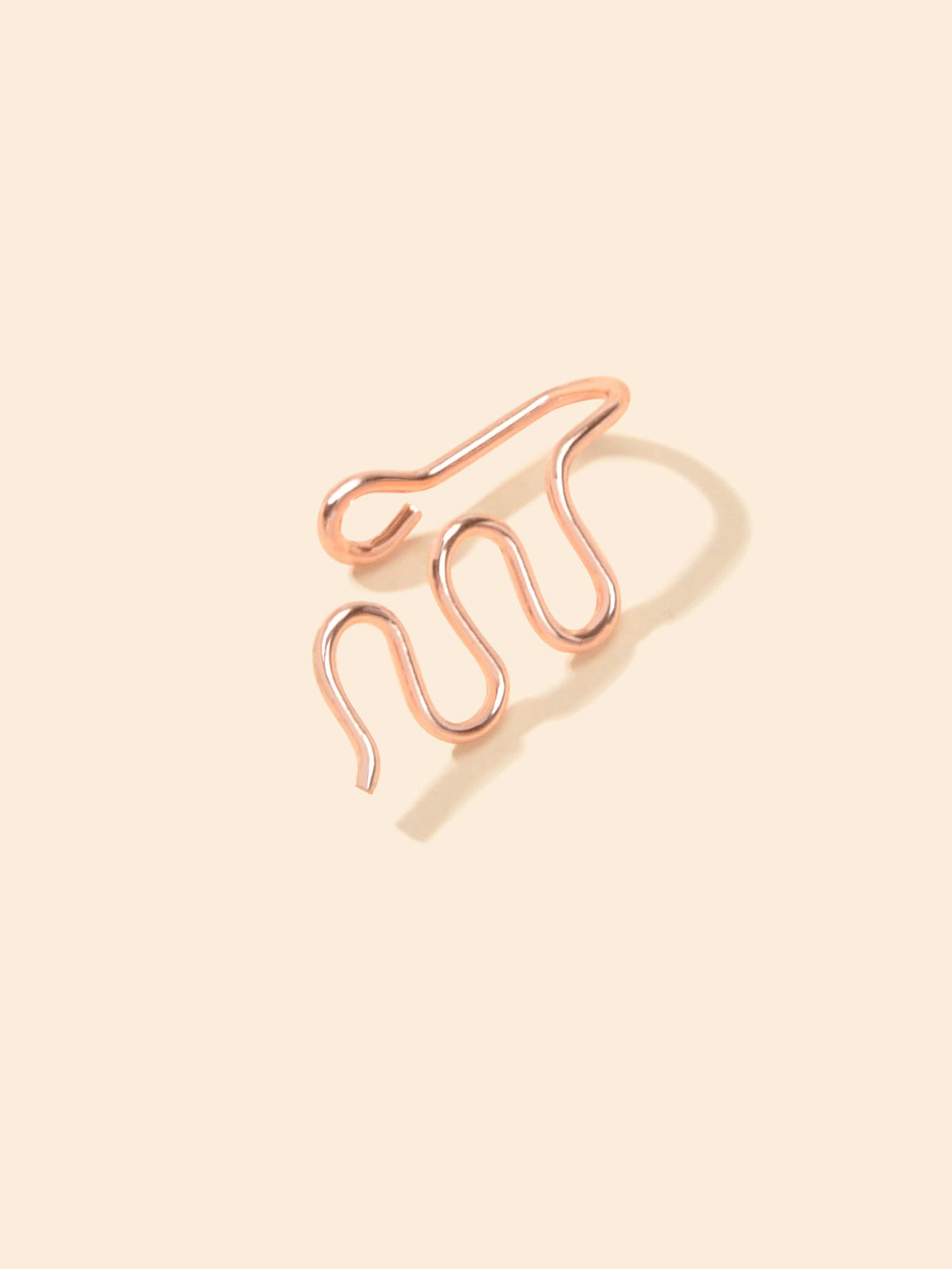 Fake Nose Ring Hoop Stud Geometric Faux Nose Piercing Jewelry Clip On Nose Ring-2