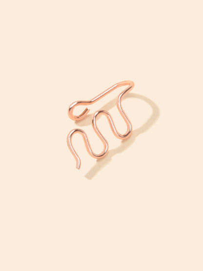 Fake Nose Ring Hoop Stud Geometric Faux Nose Piercing Jewelry Clip On Nose Ring-2