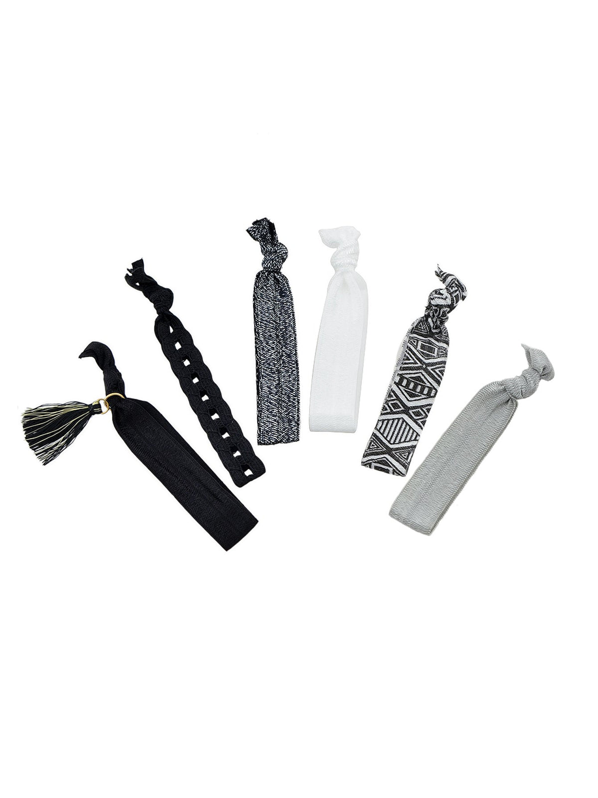 6pcs Colorful Ribbon Elastic Headbands Hairwear Headwear Styling Tools Accessory-2