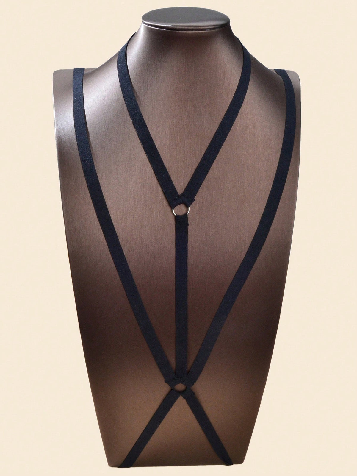 Black Sexy Harness Party Prom Rave Belly Bra Jewelry Chest Body Chain-3