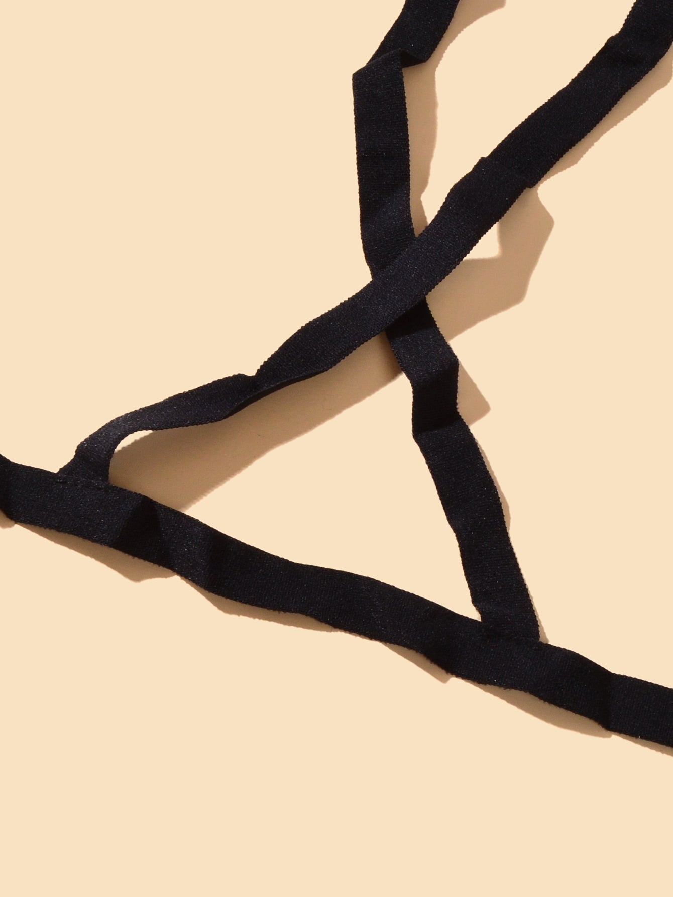 Sexy Black Ribbon Adjustable Elastic Body Chain Party Nightclub Body Accessories-2
