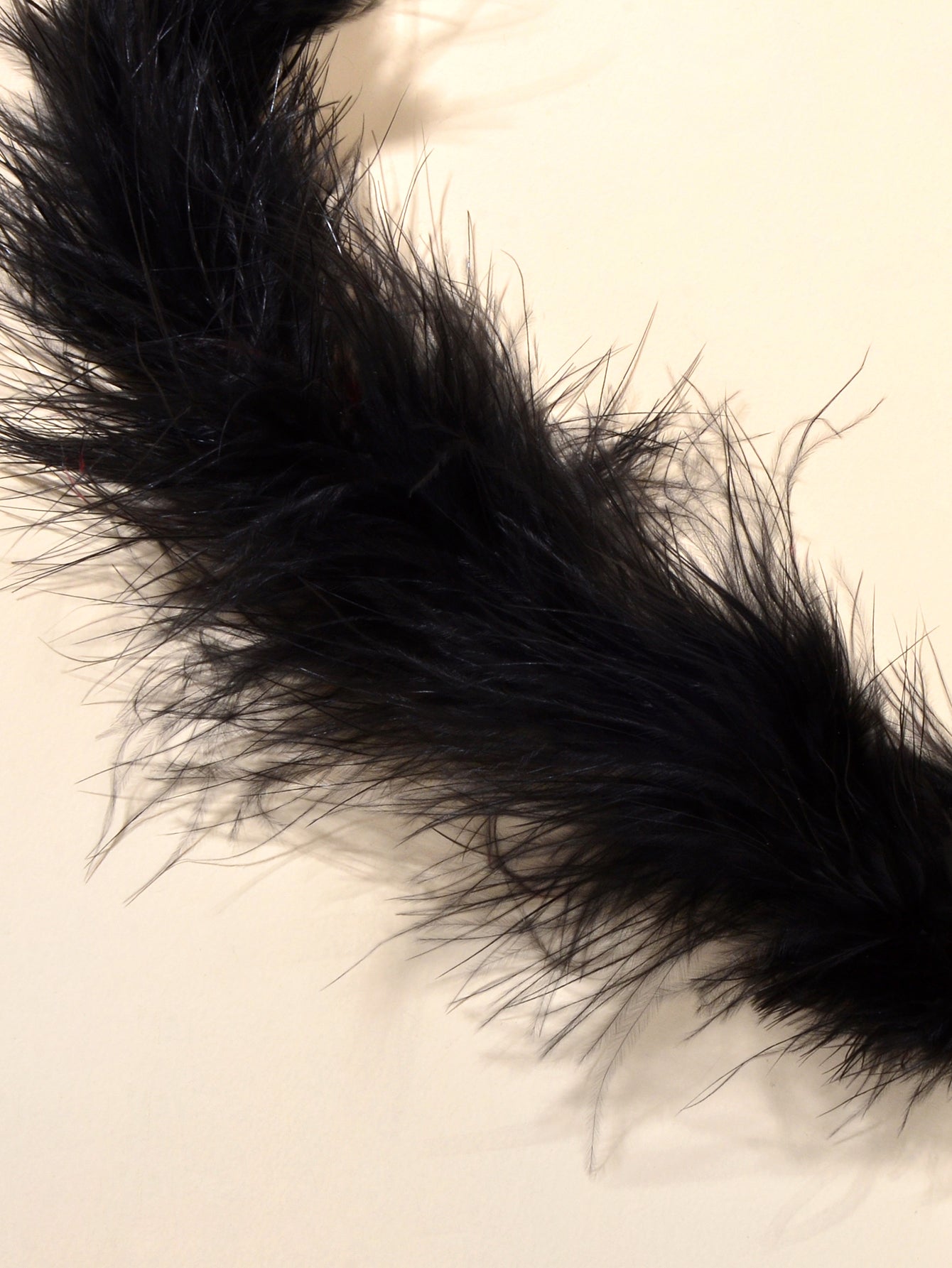 Retro Black Faux Fur Choker Collar Necklace for Women Party Dinner Accessories-2
