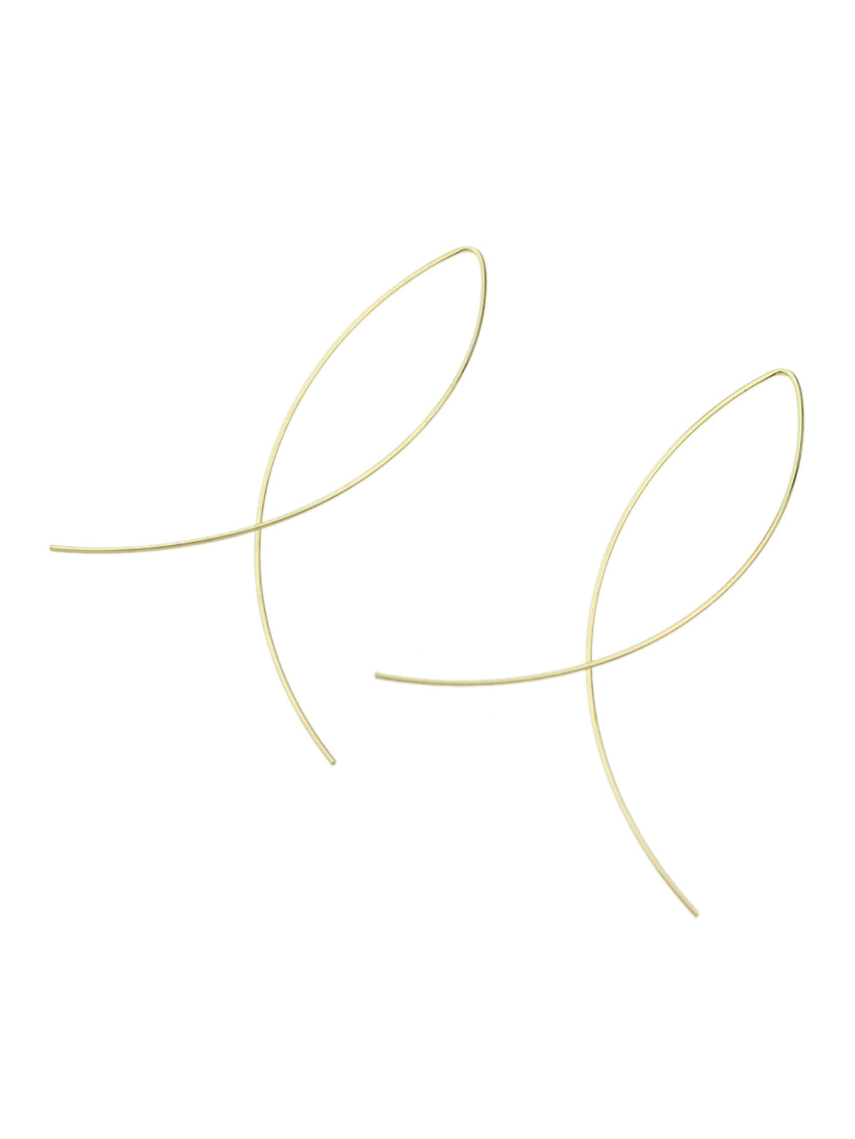Statement Gold Silver Black Metal Cross Minimalist Hoop Earrings for Women Party-2
