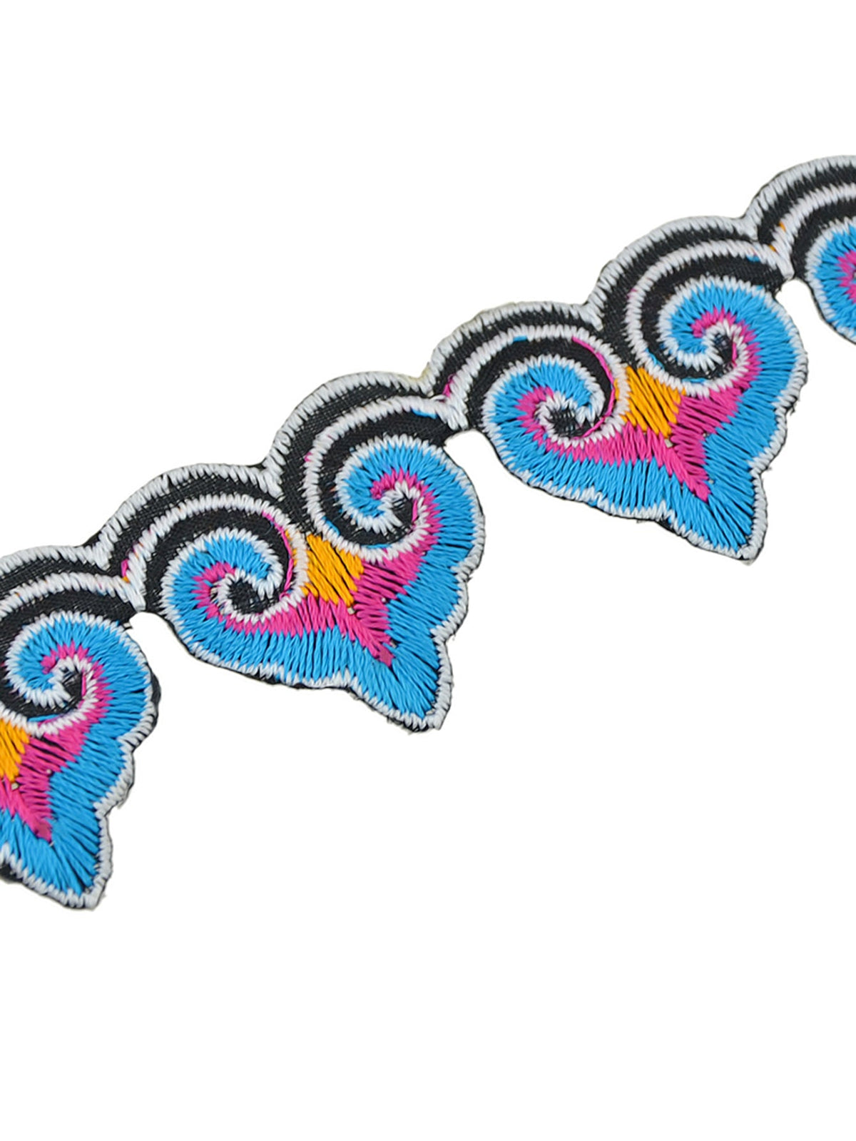 Traditional Jewelry Style Colorful Embroidery Heart Tattoo Choker Women Necklace-2