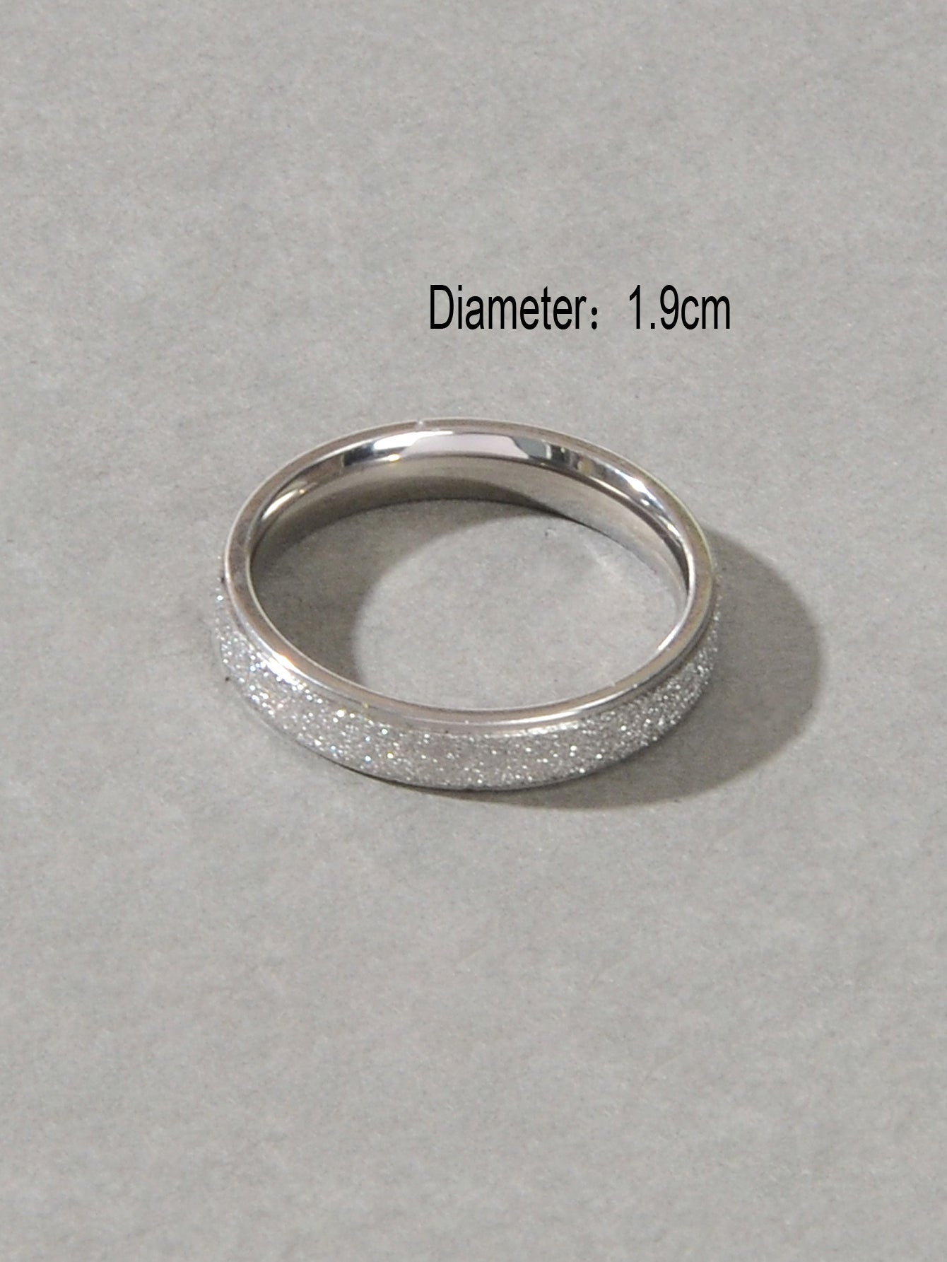 Anniversary Wedding Jewellery Stainless Steel Gold Silver Ring Women Finger Band-2