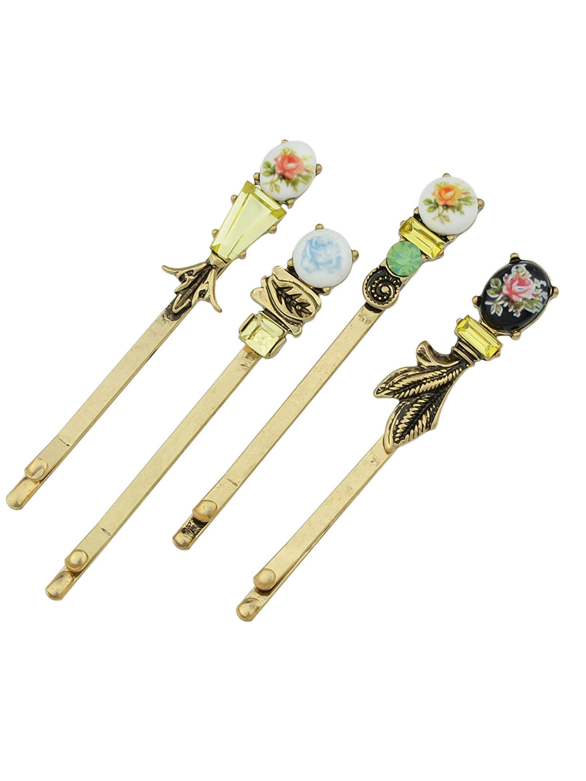 AU Post Hair Accessories 4pcs Antique Flower Hairgrips Hair Clips Hair Barrettes-2