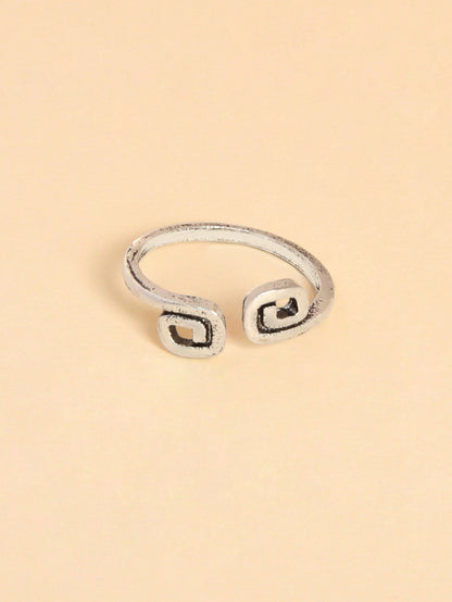 1pc American Ethnic Antique Silver Geometric Toe Ring Finger Foot Jewellery Gift-2