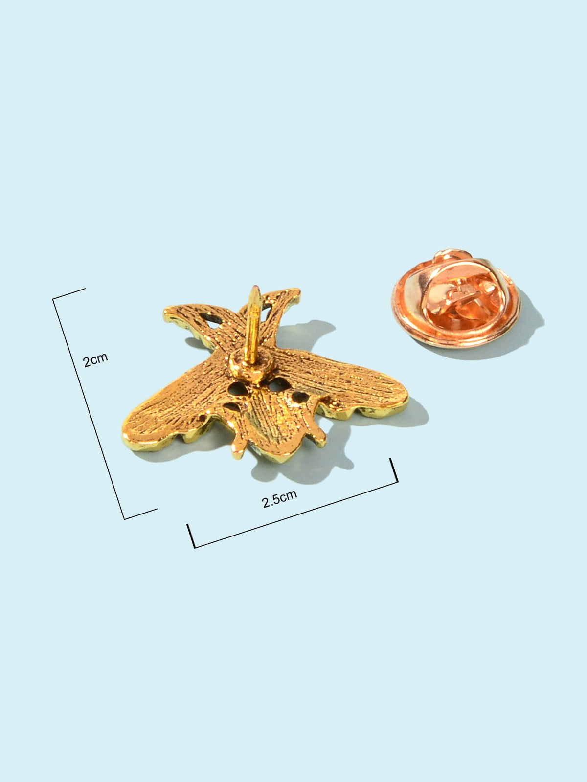Honey Bee Brooches Insect Themed Bee Brooch Retro Pin Antique Gold Tone Jewelry-2