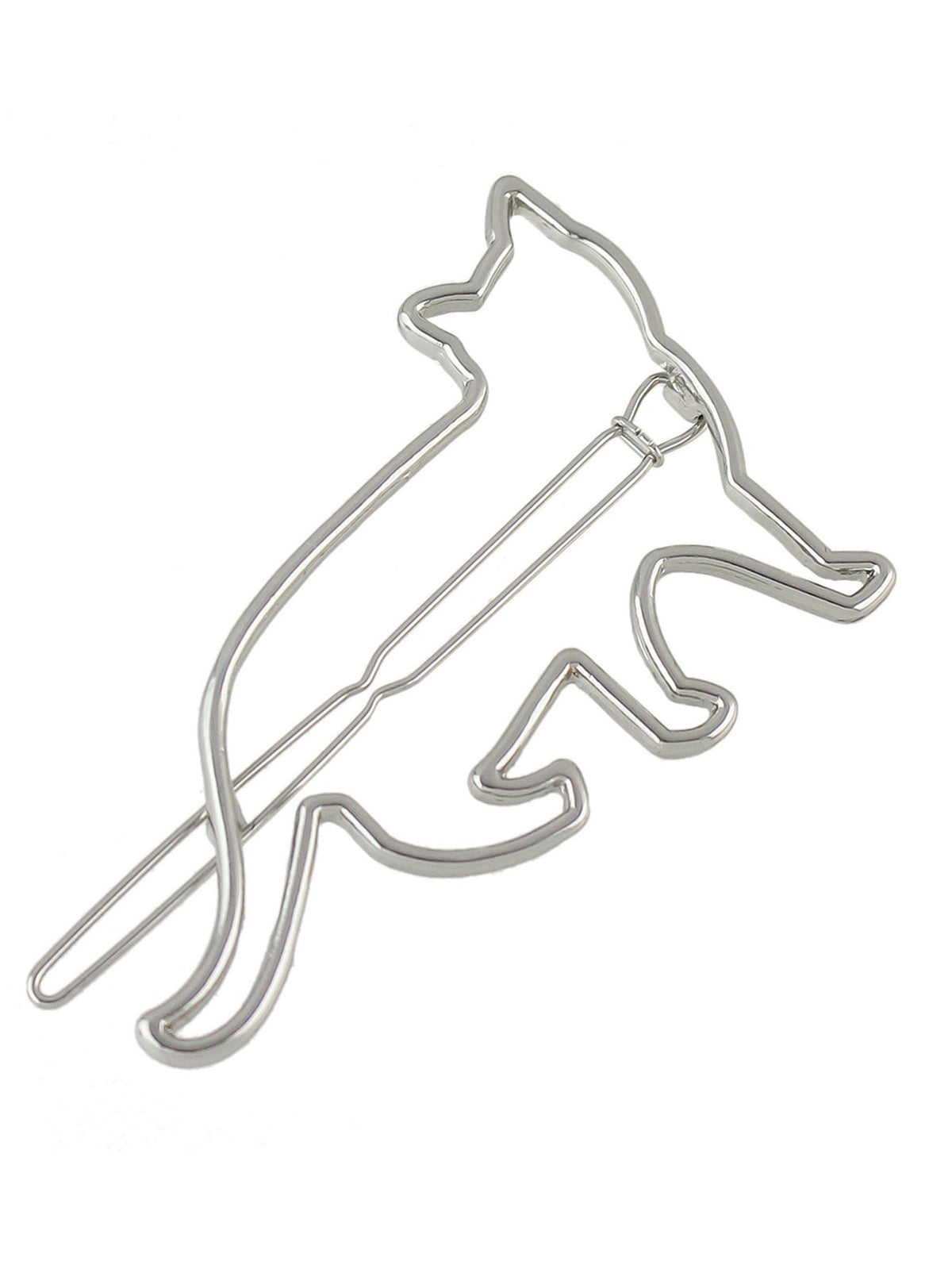 Hair Accessories Minimalist Gold Silver Metal Cat Hairgrips Hair Clips Hairpin-2