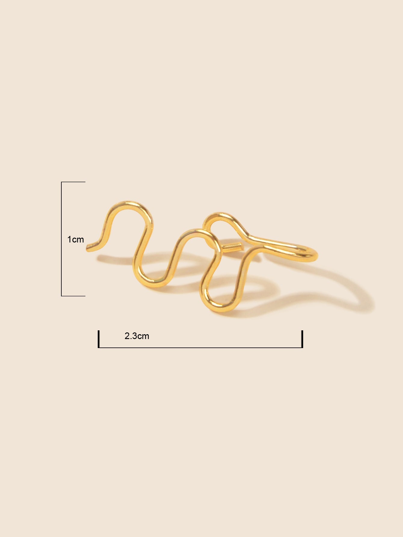 2 pcs Fake Nose Ring Hoop Nose Cuff Non Piercing Nose Ring Fake Piercing Jewelry-2