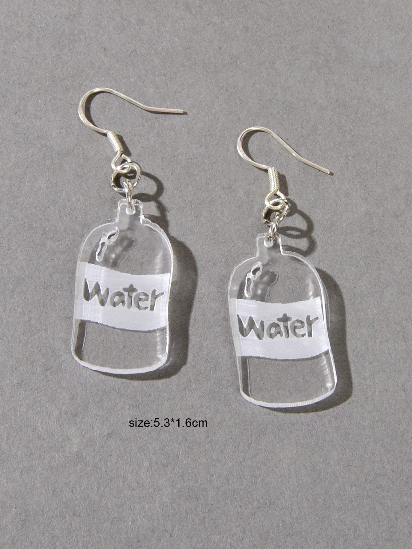 Korean Acrylic Transparent Trendy Resin Water Drop Cup Designer Jewelry Earrings-2