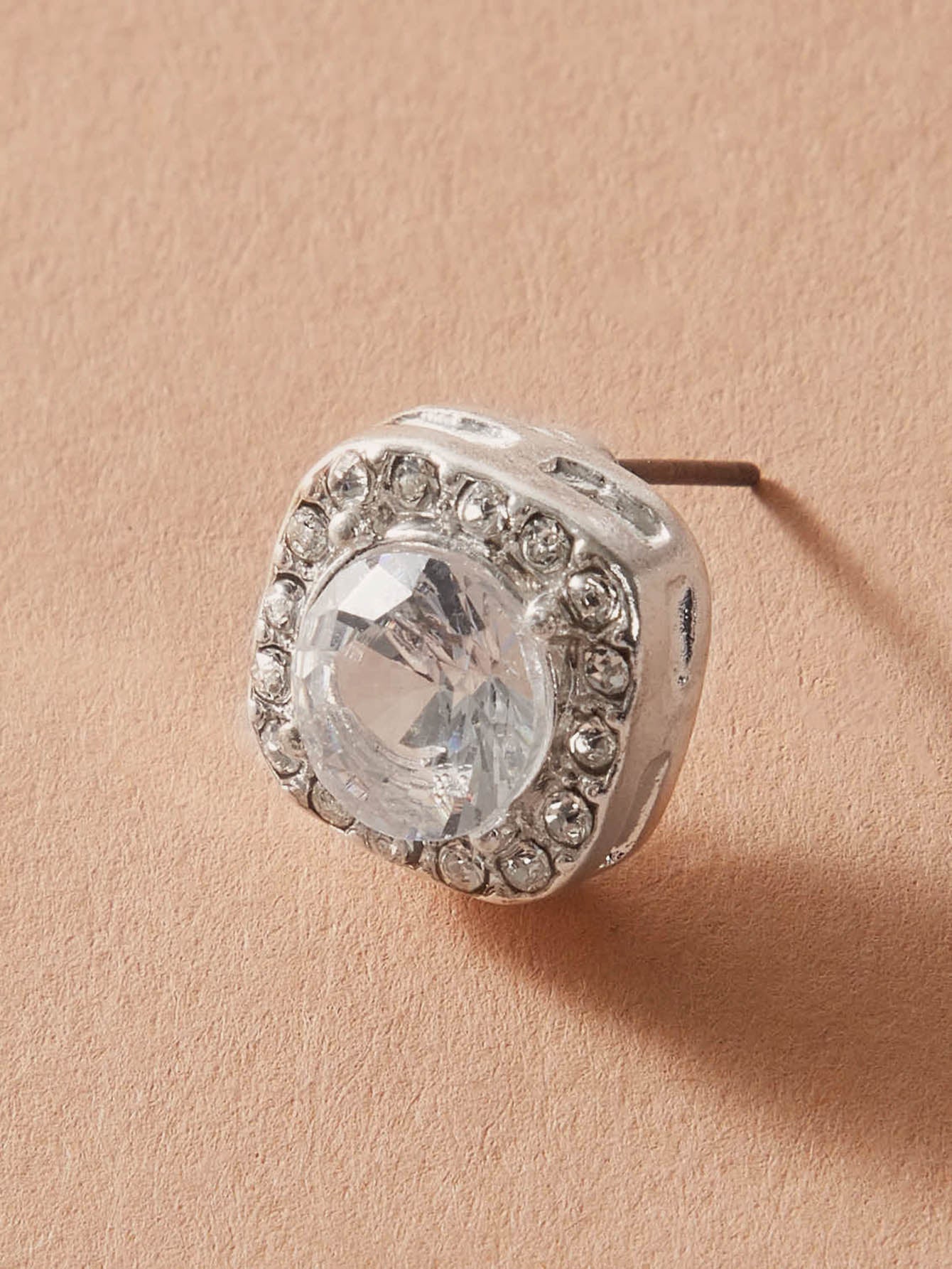 3 pairs Luxury Cubic Zirconia Round Square Stud Earrings Wedding Engagement Gift-2