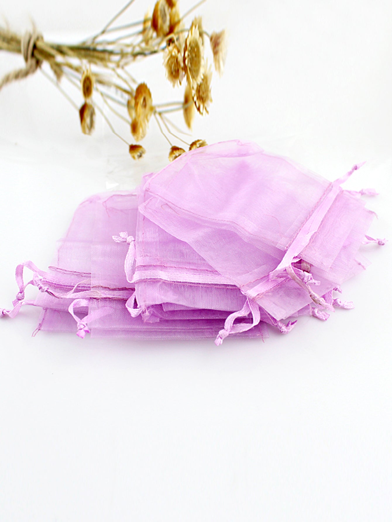 Random color 10pcs/set Colorful Organza Jewellery Bags Drawstring Gift Package-2