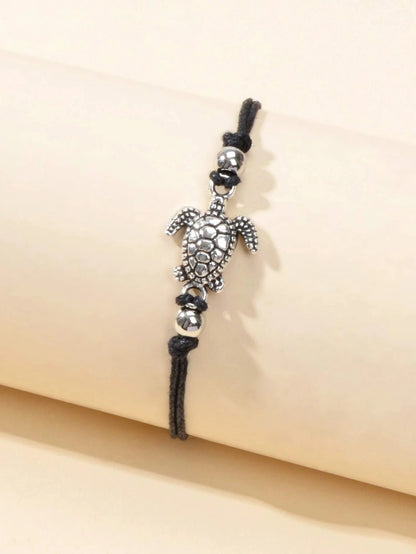 AU Stock Bohemian Handmade Sea Turtle String Adjustable Anklet Tortoise Bracelet-2