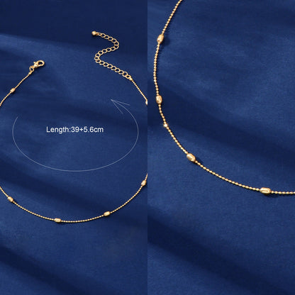 2 pcs Clearance Items AU Local Warehouse Golden Beads Chain Necklaces set Fashion Jewelry-3