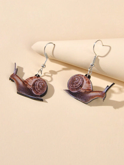 Party Decoration for Women Brown Anails Drop Women Earrings Designer Jewellery-3