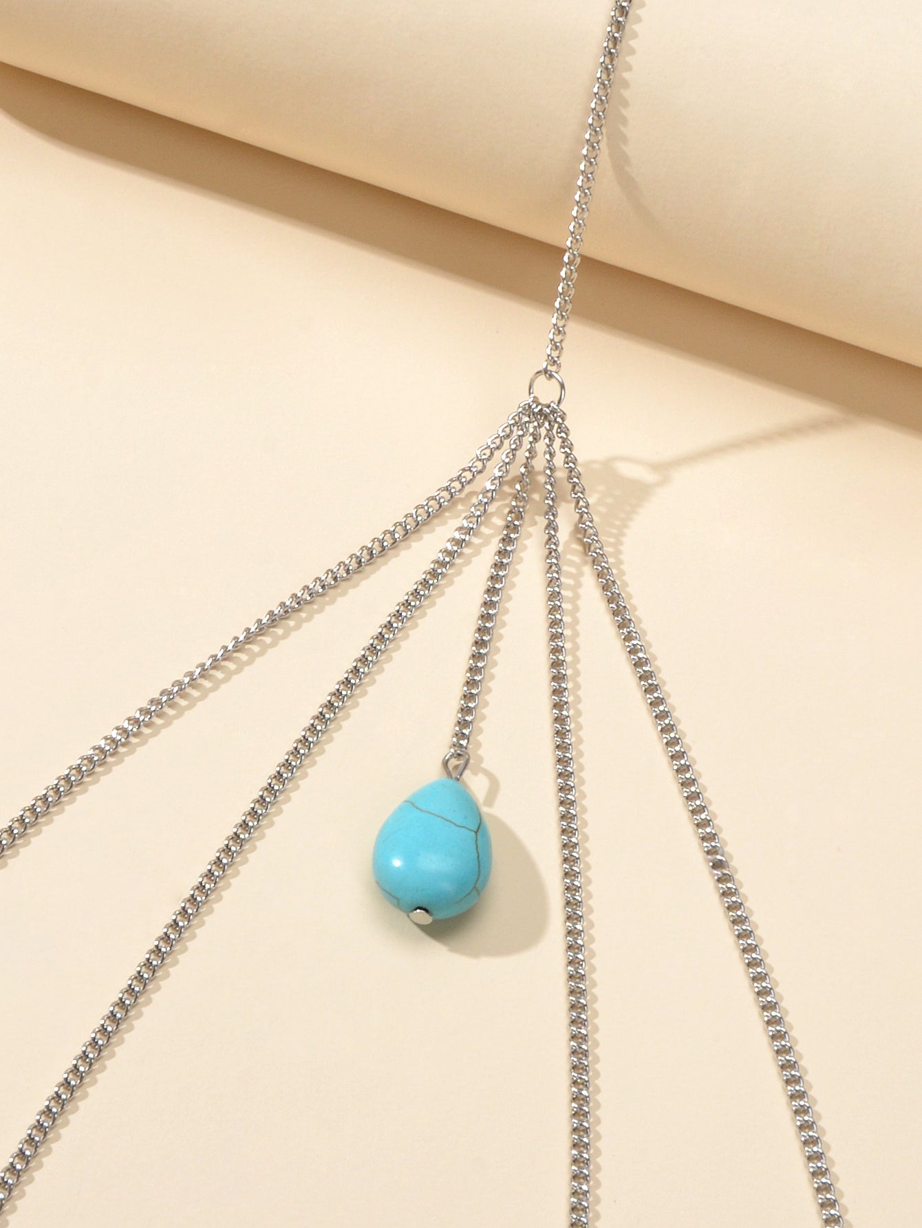 Boho Chic Sexy Multi-layer Gold Silver Turquoise Leg Chain Beach Body Chain Gift-2