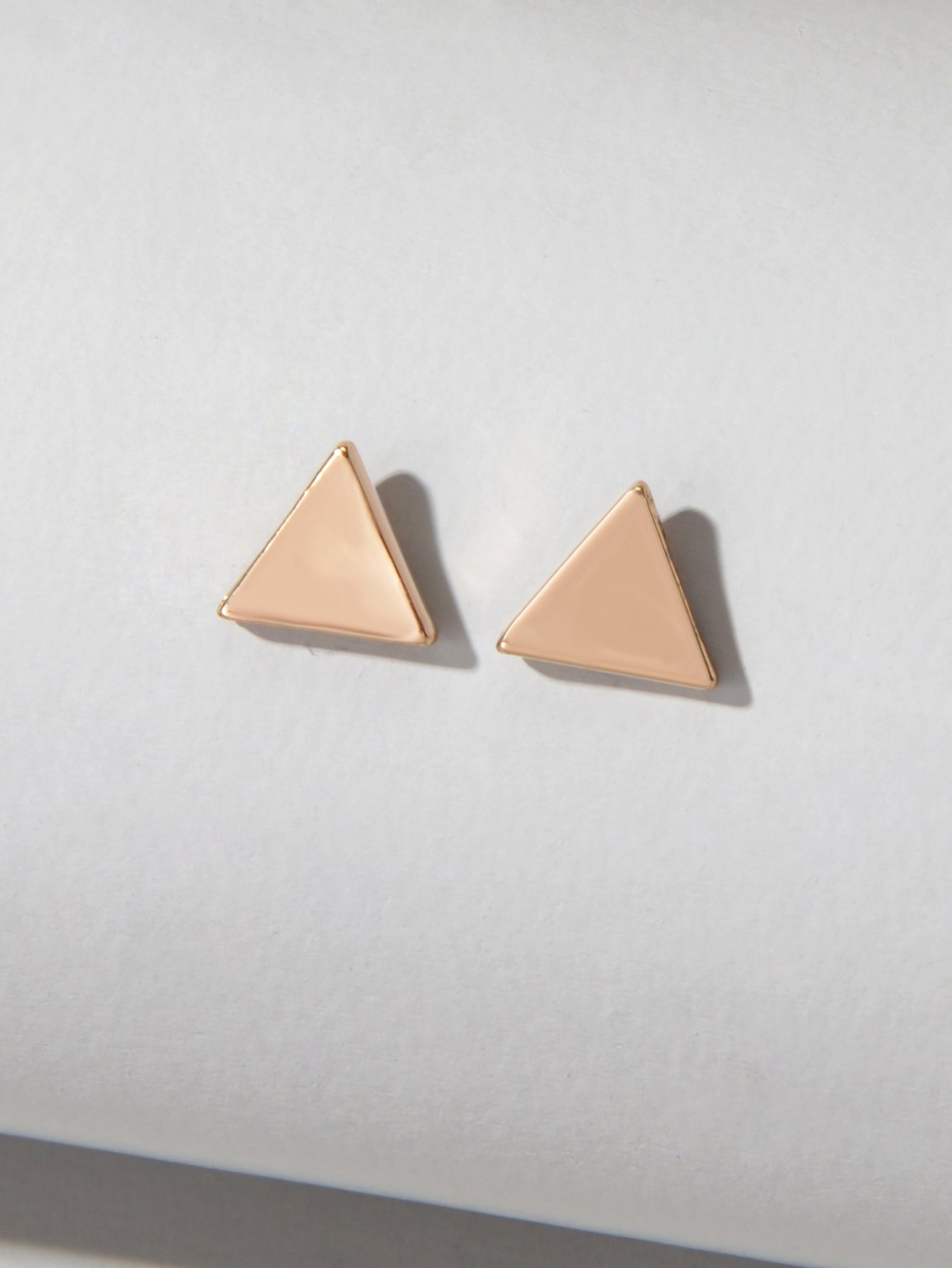 Minimalist Geometric Small Stud Tiny Triangle Mini Cartilage Tragus Earrings-2