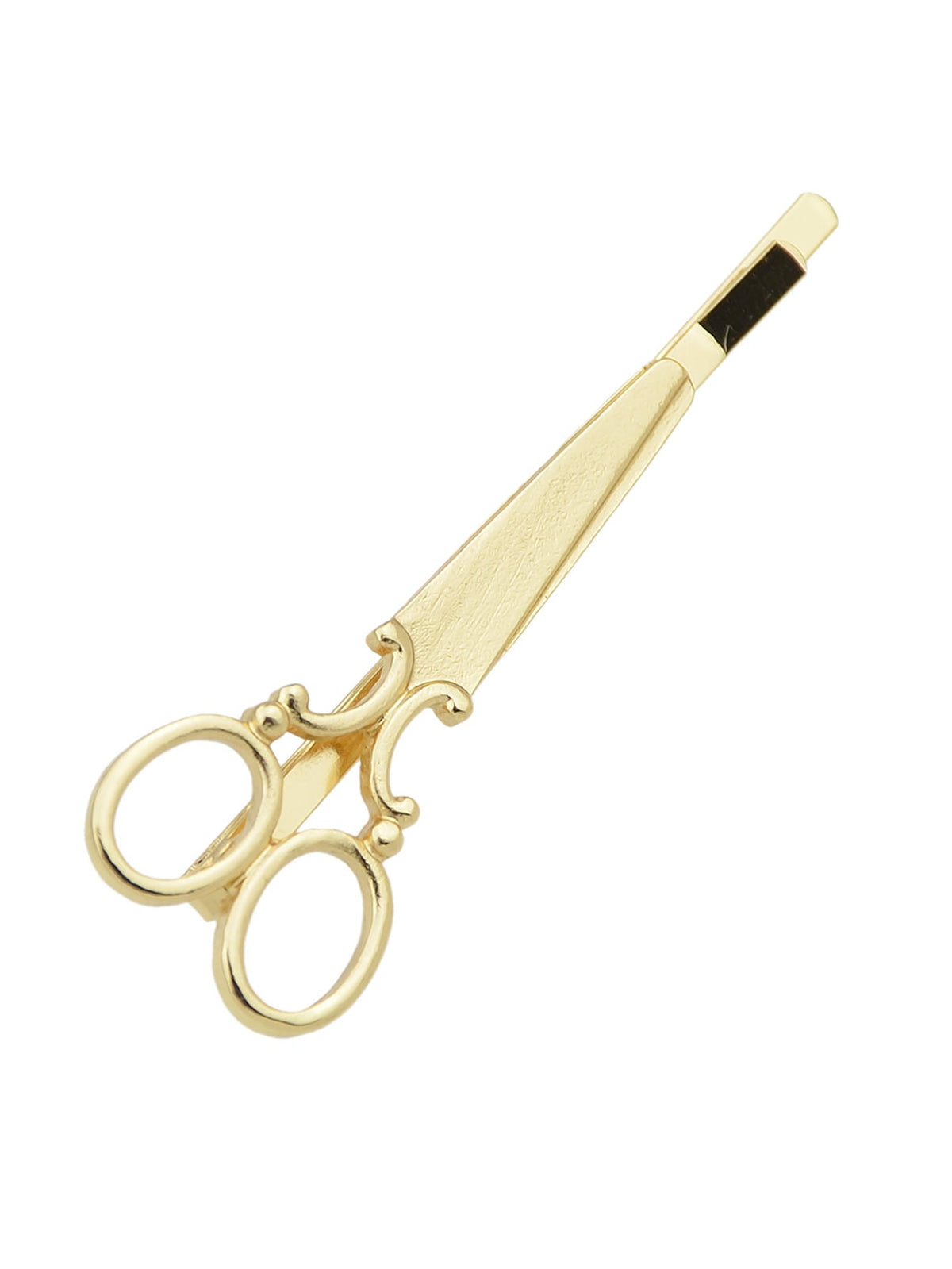 1pc Punk Gold Silver Scissors Hair Clips Barrette Women Fashion Hair Accessories-2