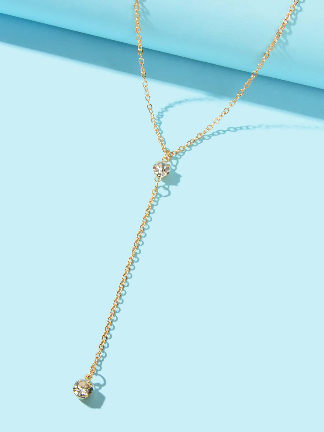 Gold Long Tassel Chain Necklace Elegant Statement Piece Jewelry for Any Occasion-2