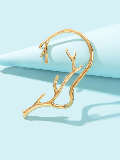 Personality No Piercing Cartilage Ear Cuff Ear Clip Wrap Gold Earring Girls Gift-2