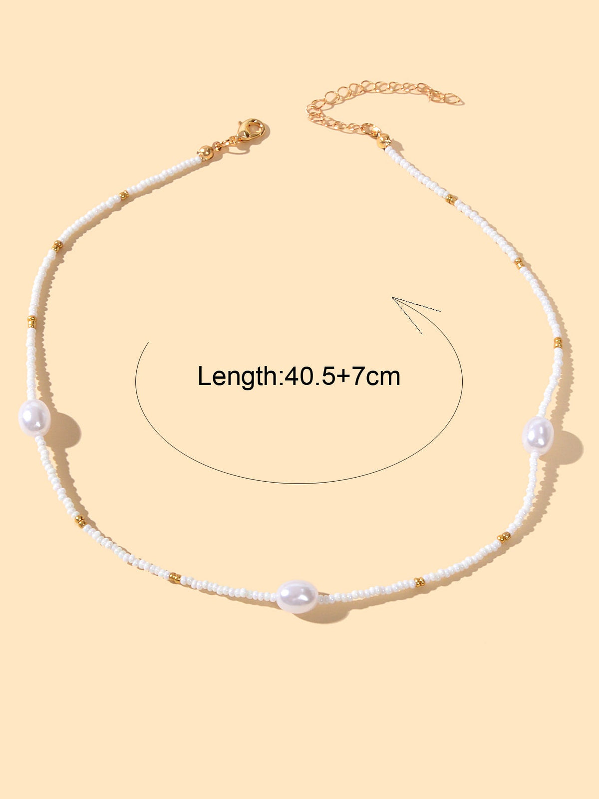 Bohemian Jewellery Handmade White Black Beads Pearl Short Choker Ethnic Necklace-2