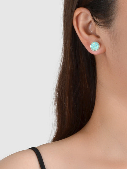 6 Pairs Mixed Candy Colour Acrylic Shiny Round Small Stud Piercing Earrings set-2