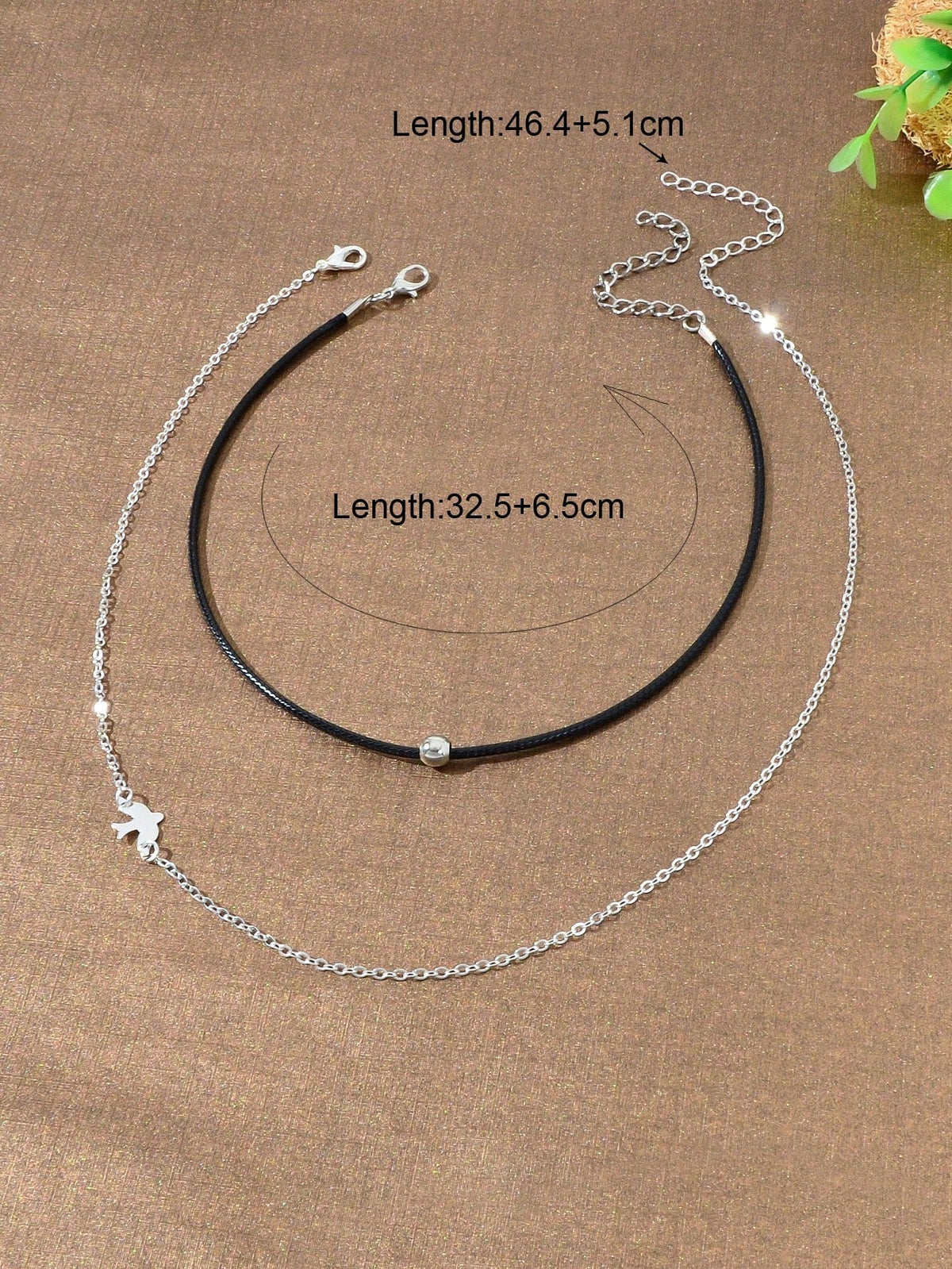 Double Delight Set of Two Minimalist Necklaces Chic and Versatile Jewellery-3