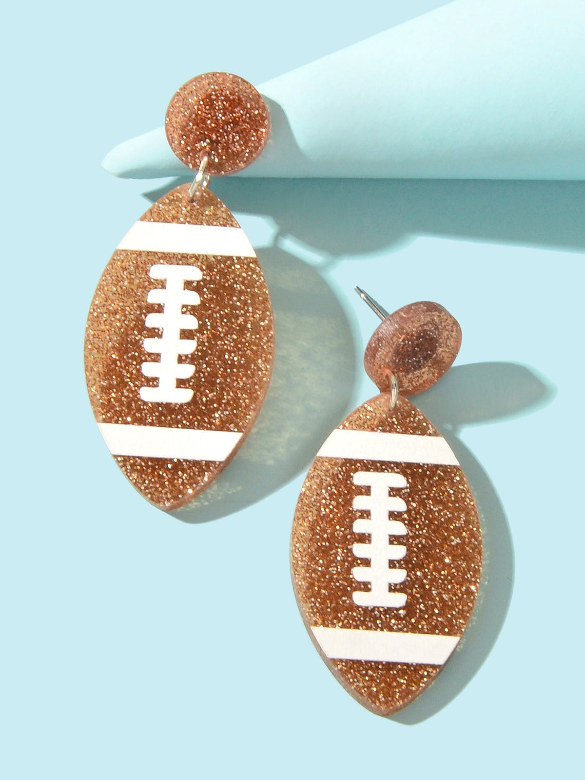 AFL Aussie Football Earrings Resin Footy Stud Rugby Australian Football Jewelry-2