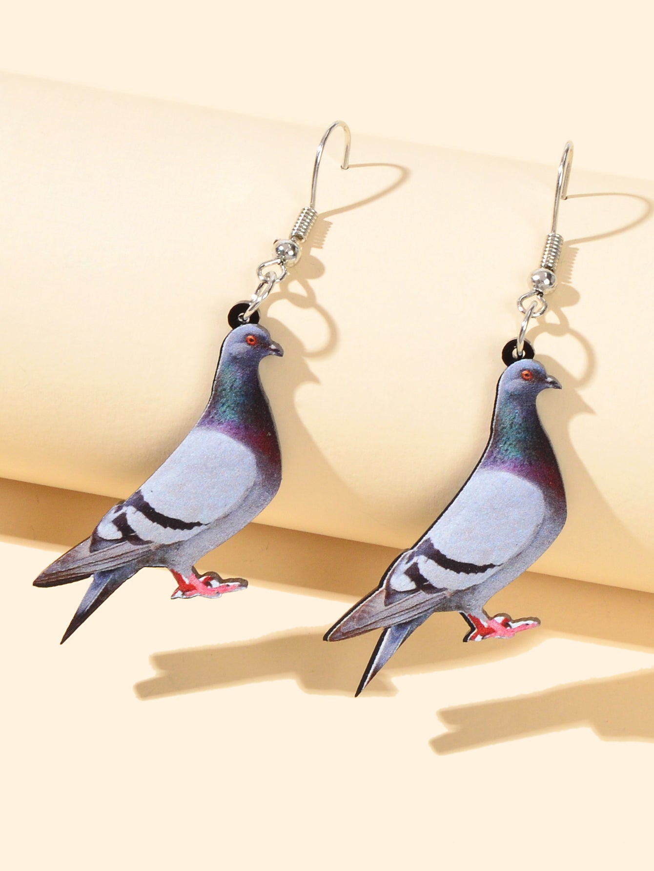 Funny Cute Bird Pigeon Chunky Dangle Earrings Female Jewellery Party Decoration-2