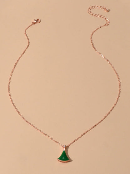 Traditional Ethnic Indian Jewellery Enamel Sector Shape Charm Bohemian Necklace-2