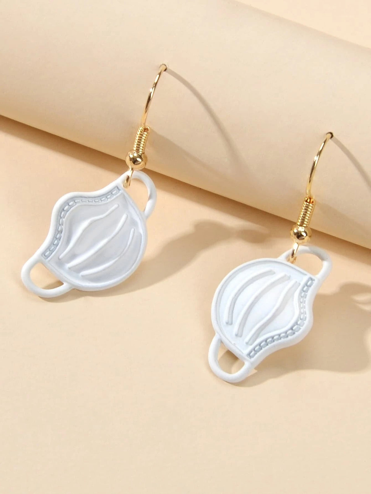 Novelty Face Mask Shape Drop Dangle Earrings Lovely Creative Funny Jewelry Gift-3