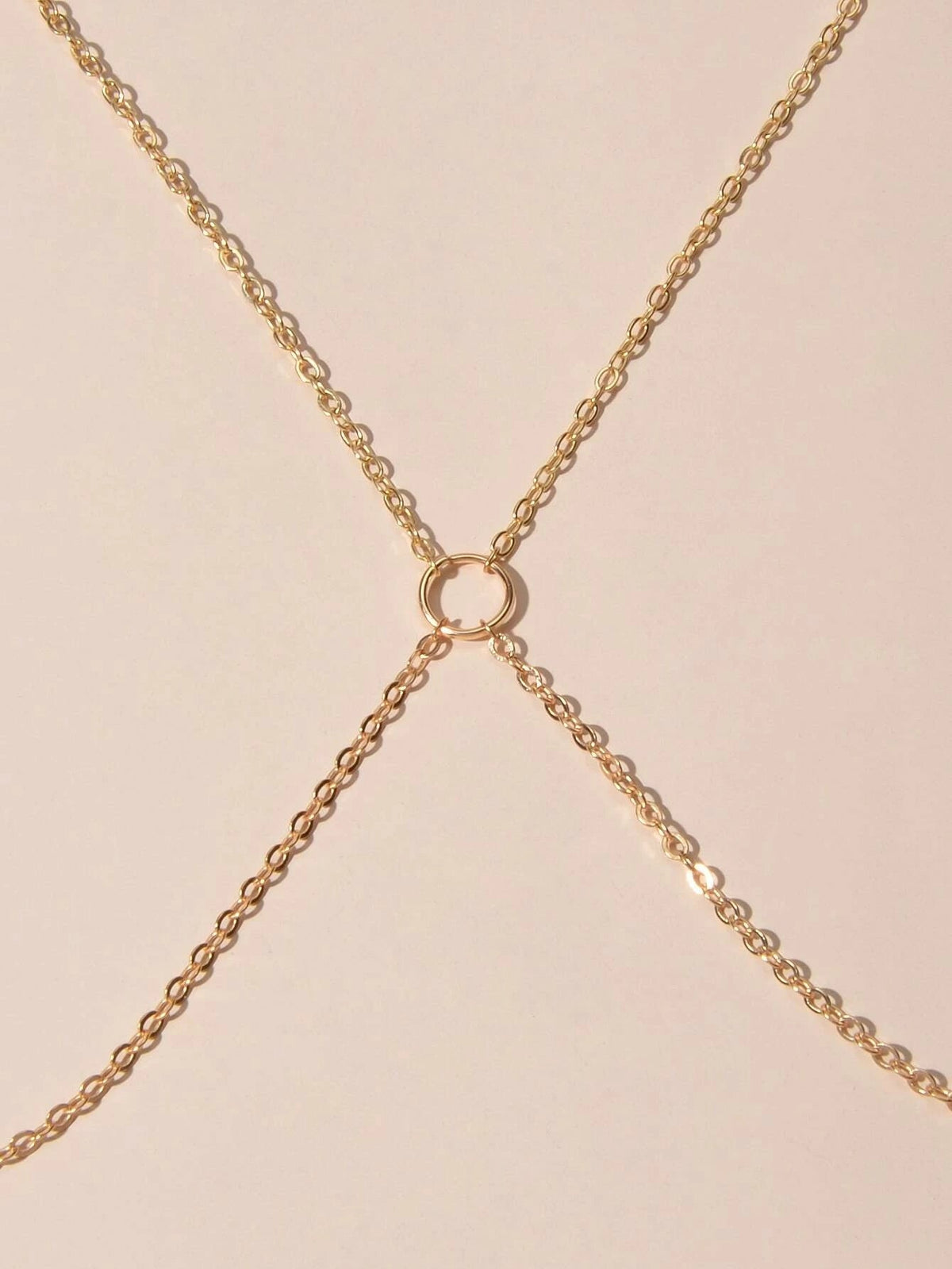 Beach Style Simple Solid Minimalist Waist Link Body Chain Belly Necklce Jewelry-2