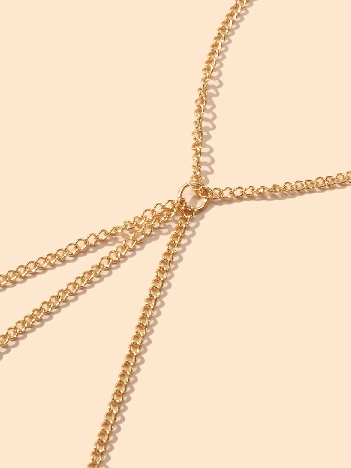 Hiphop Jewellery Statement Slave Bracelet Women Solid Chain Hand Accessories-2