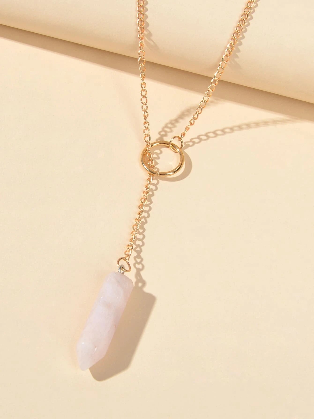 Hexagonal Quartz Point Chakra Pendant Chain Necklace Drop Charm Jewellery Gift-2
