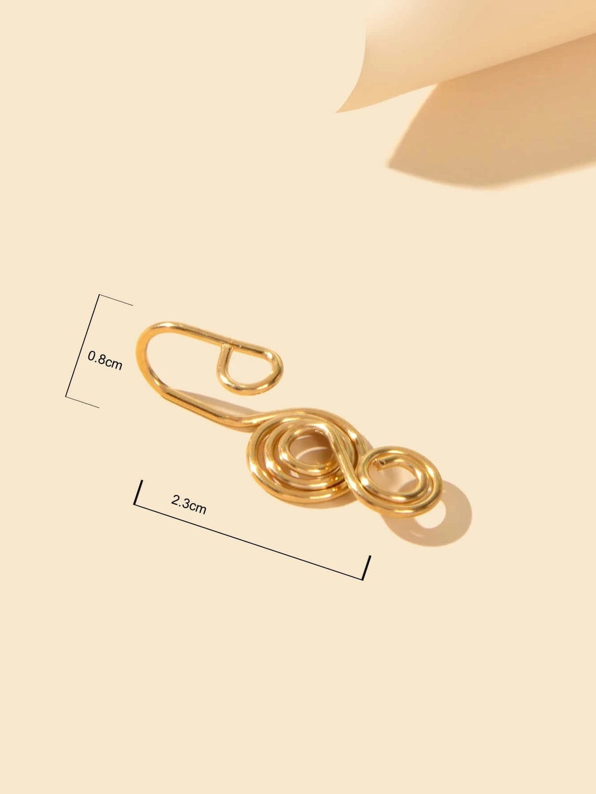 Punk Circle Fake Lip Ear Nose Ring Hanger Clip On Non Piercing Body Jewellery-2