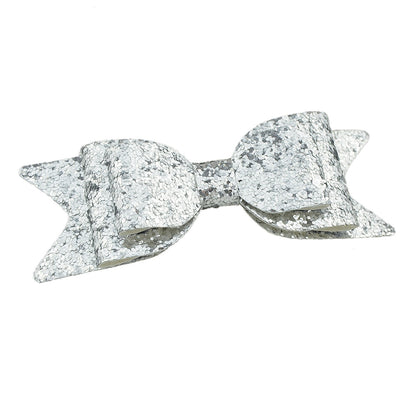 Sequins Bow Tie Hair Bows Holder Hair Clips Barrettes Hair Accessories Girl Gift-0