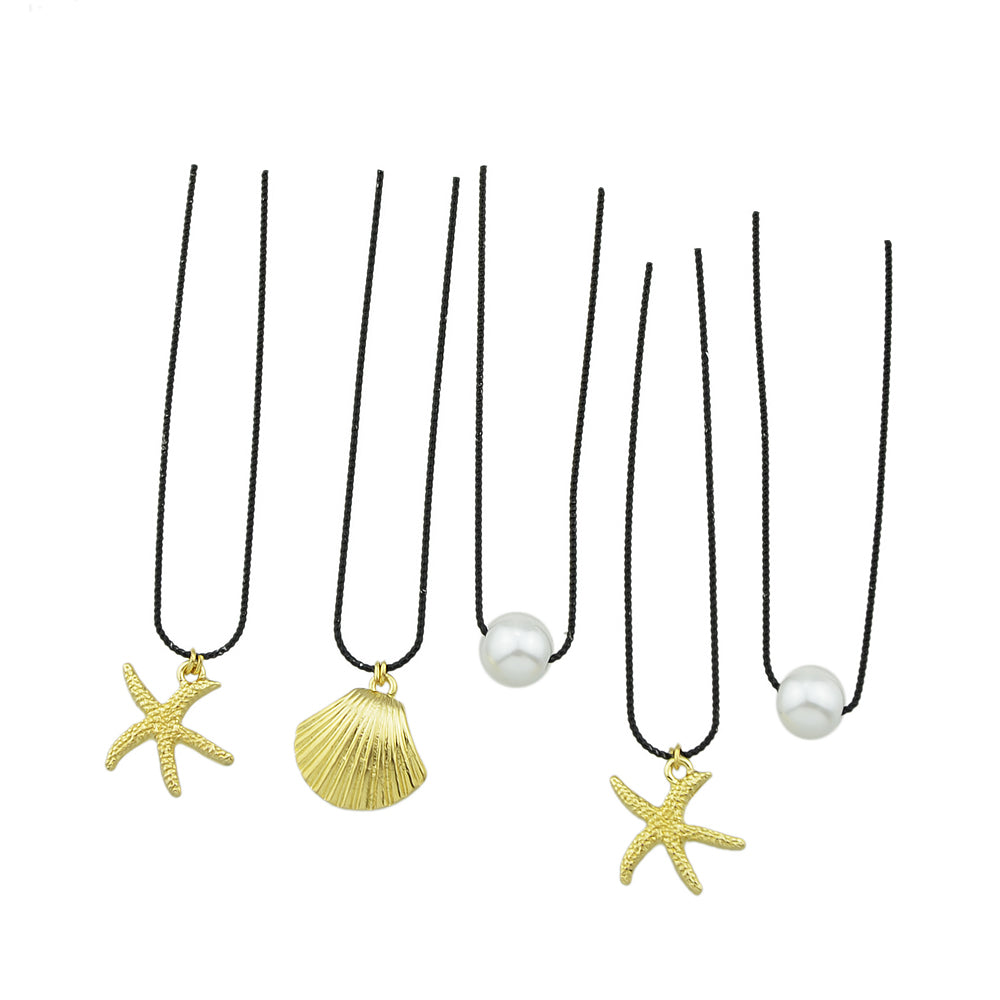 5pcs Hair Pins with Starfish Shell Pearl Charm Hair Sticks Hair Accessories Gift-0