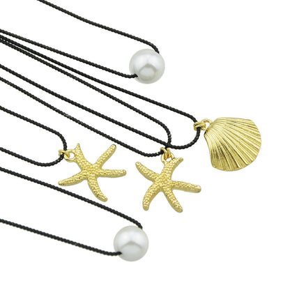 5pcs Hair Pins with Starfish Shell Pearl Charm Hair Sticks Hair Accessories Gift-1
