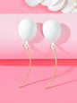 3D Romantic Balloon Pendant Earrings Whimsical Charming Accessory Gift Jewellery-4