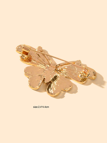 Beautiful Green Butterfly Pins Brooches Insect Safety Pin Lapel For Coat Scarf-3