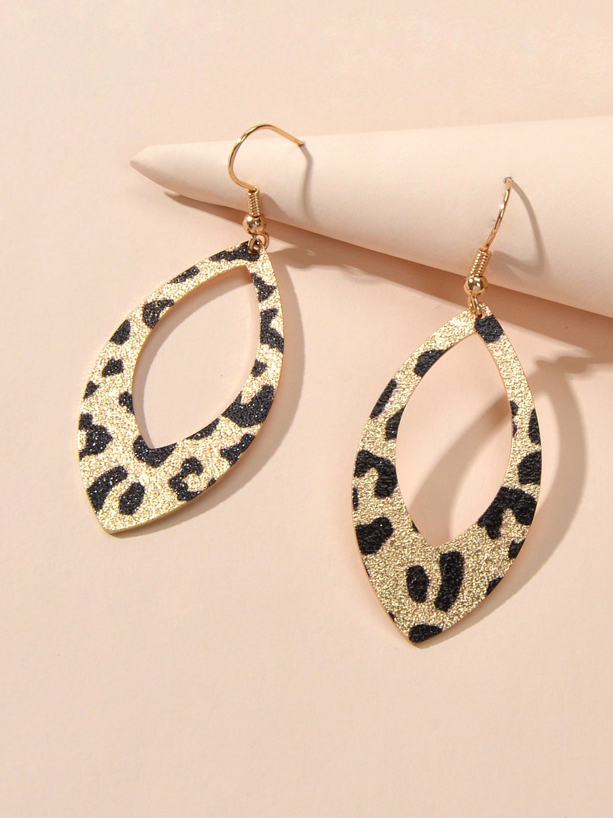 Classics Leopard Dangle Water Drop Geometric Earrings Party Decoration for Women-3