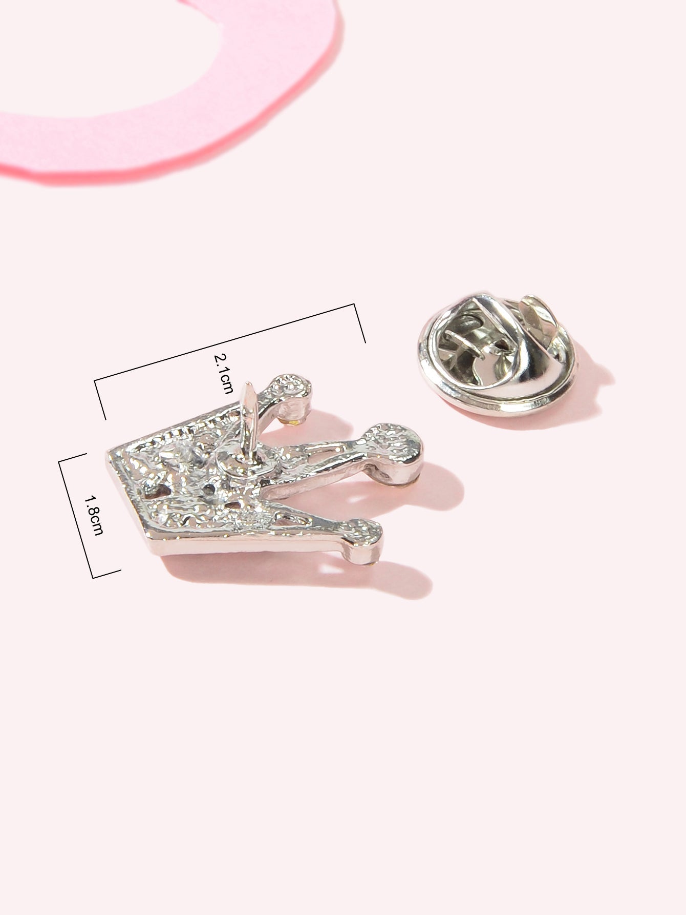 Tiara Crown Brooch Mini Rhinestone Sweater Scarves Collar Corsage Clasp Clips-3