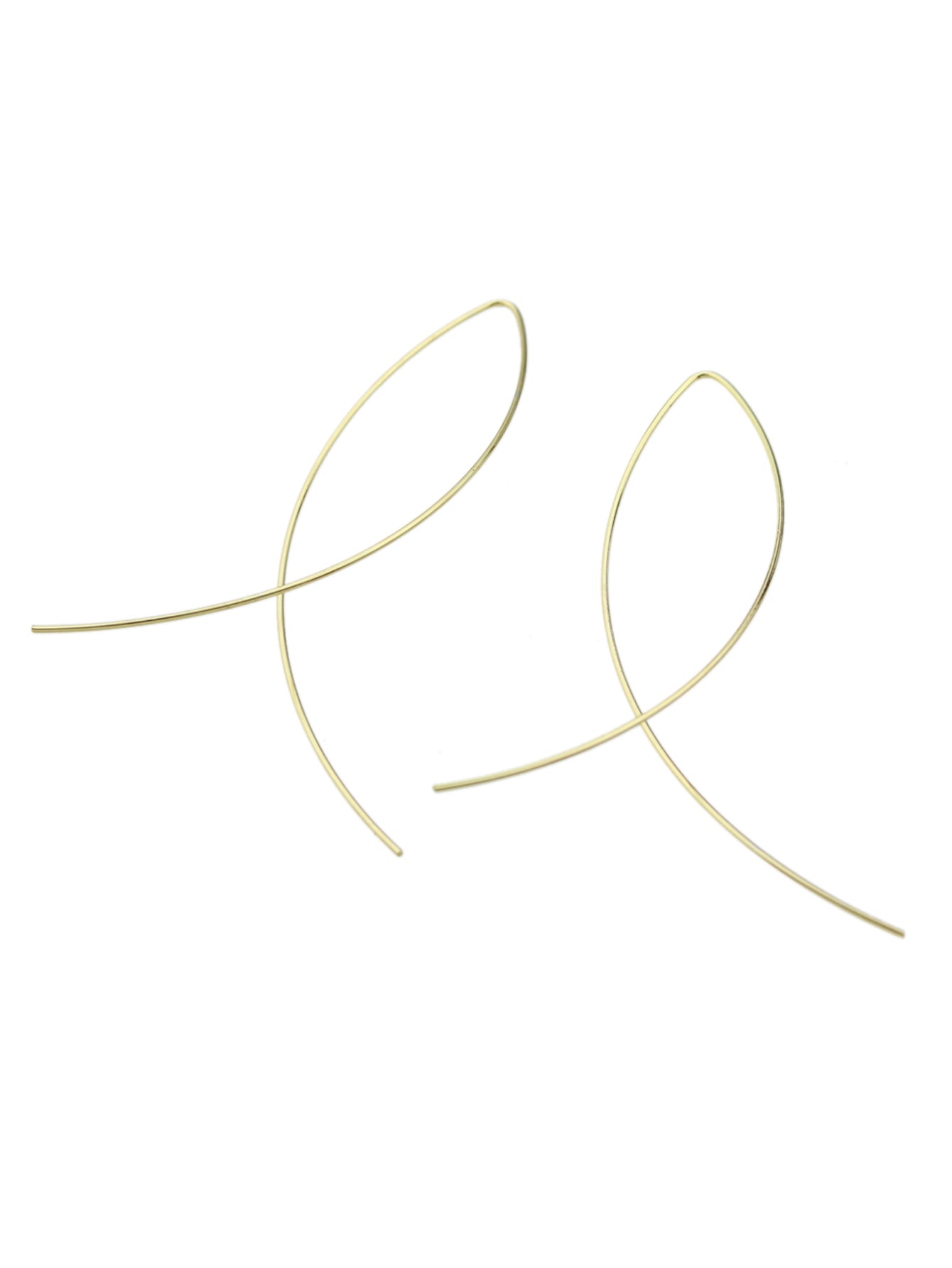 Statement Gold Silver Black Metal Cross Minimalist Hoop Earrings for Women Party-3