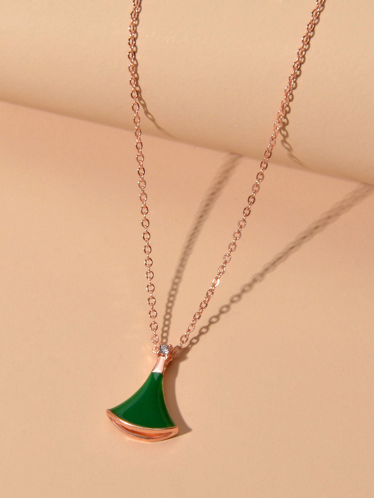 Traditional Ethnic Indian Jewellery Enamel Sector Shape Charm Bohemian Necklace-3