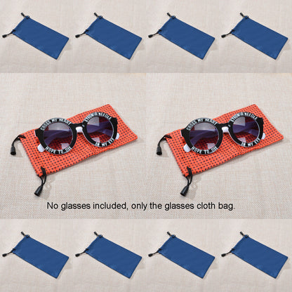 10 pcs Random color Soft Polyester Pouch Bag Glasses Sunglasses Case set Storage Bag for Eyeglasses-4