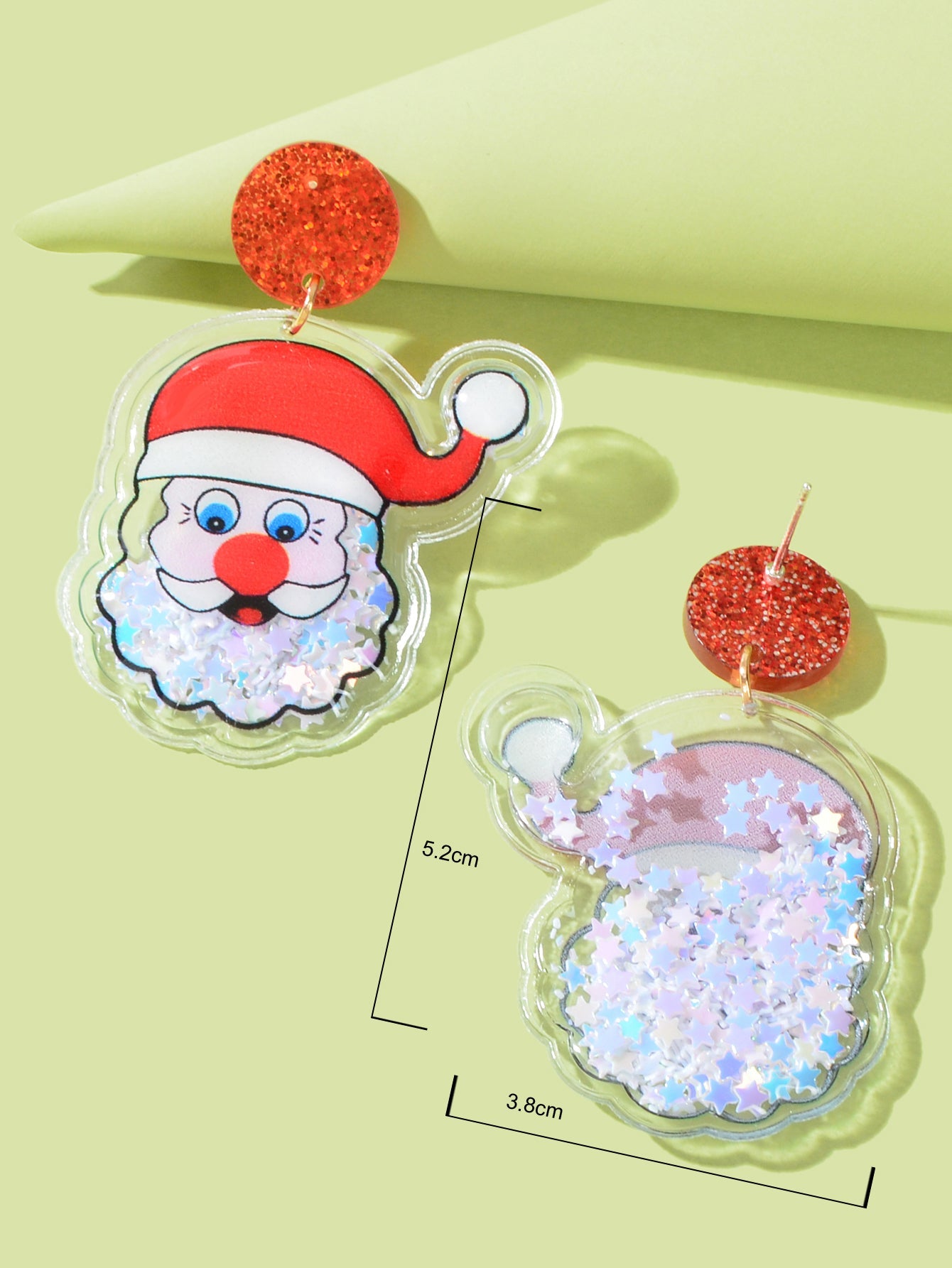 Christmas Santa Claus Earrings Drop Dangle Stud Party Jewellery Traditional Gift-3