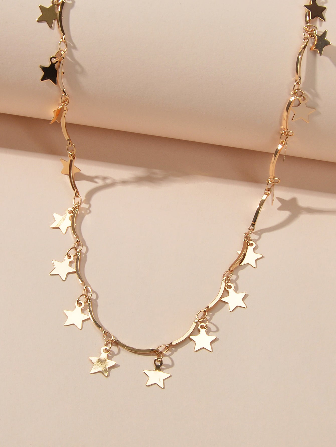 Gold Chain Star Charms Necklace Pendant Choker Wholesale Price Accessories Gift-3