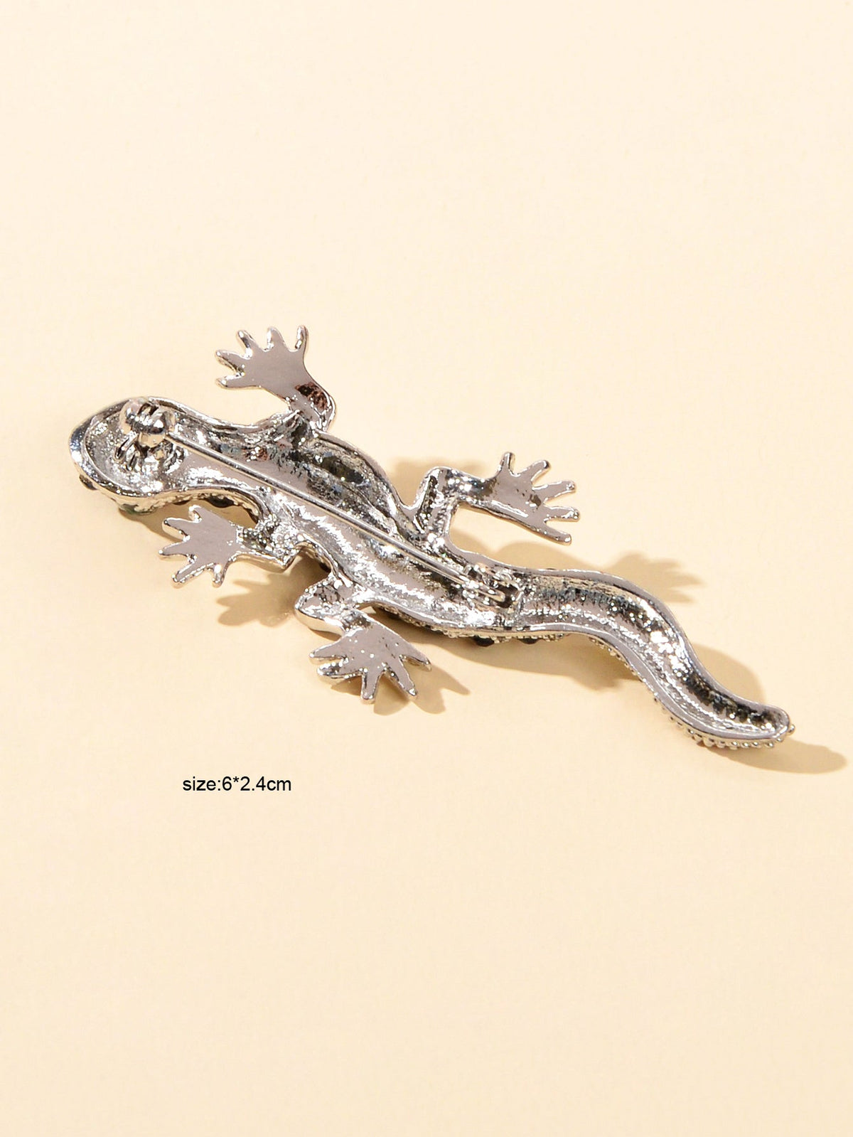 Shiny Full Rhinestone Gecko Animal Party Casual Brooch Pin Lapel Badge Backpack-3