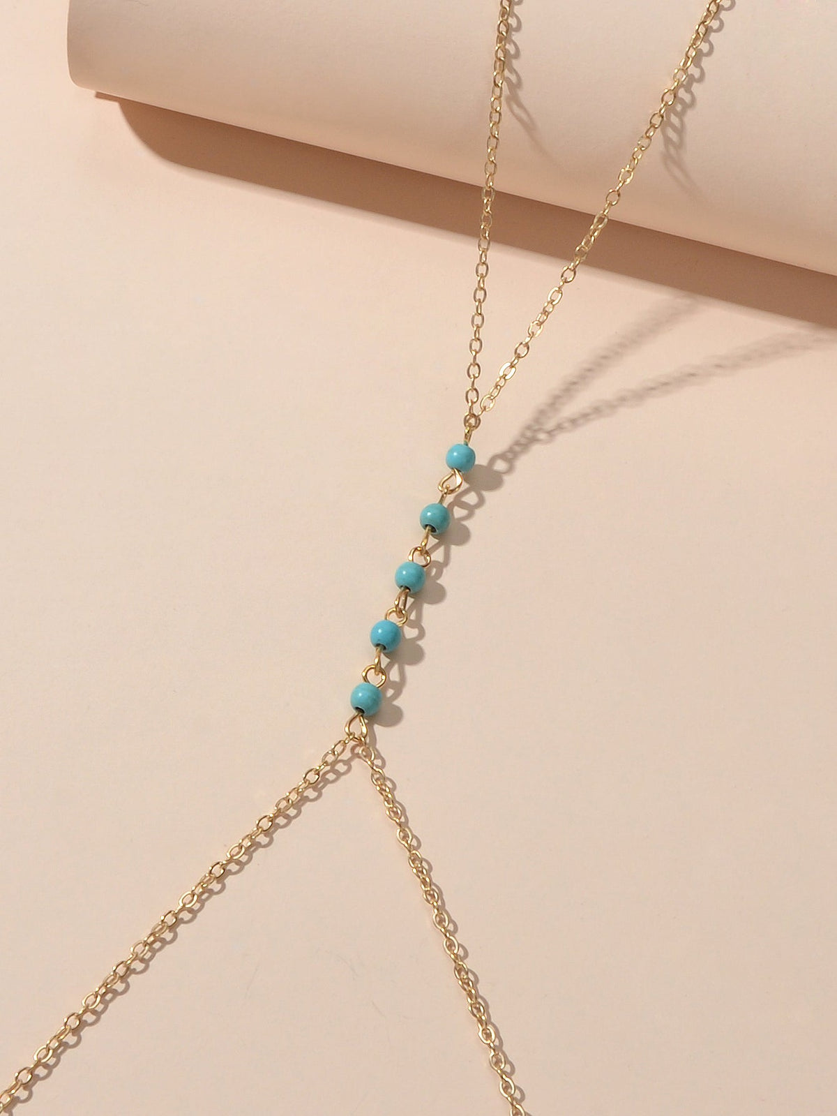 Sexy Turquoise Gold Silver Body Chain Beach Bikini Belly Waist Body Jewellery-3